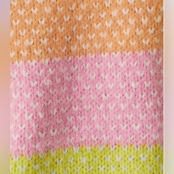 Stitch Fix. Vero moda. Cruz Rainbow stripe crewneck sweater. Size L - Picture 9 of 9